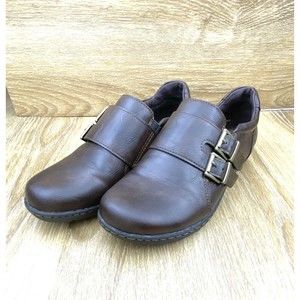 BOC Born Concept Women’s Monk Strap Loafer Shoe Size 8M Black Slip On